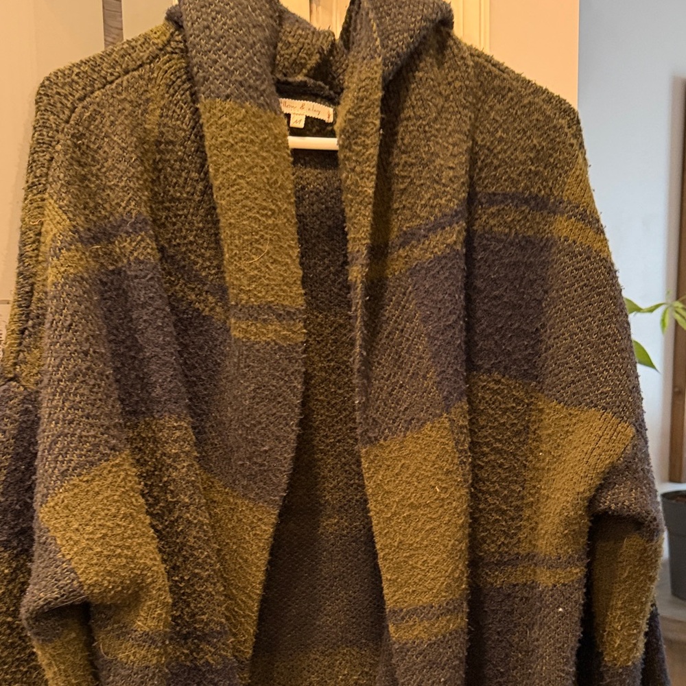Cozy Plaid Hooded Cardigan
